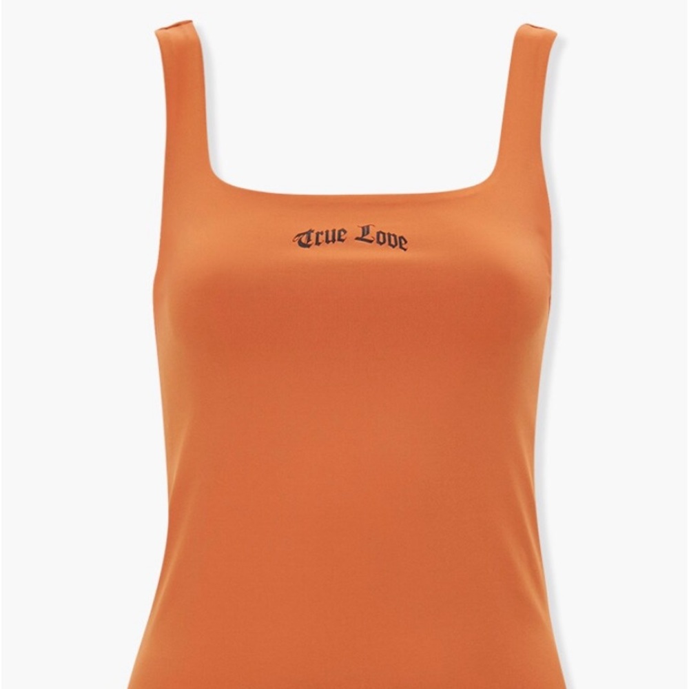 Forever 21 “True Love” tank in Rust Size Small
